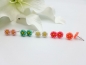 Preview: Mini Blümchen Ohrstecker bunt